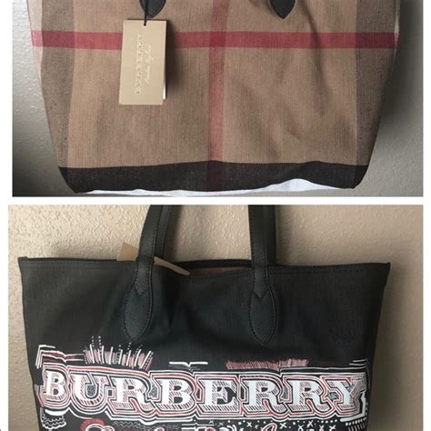 burberry logo sketchbook series tote bag|BURBERRY Coated Canvas Mega Check Sketchbook Large.